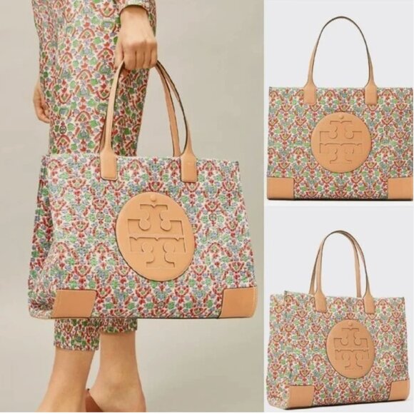 Tory Burch Ella Floral Quilt Tote Legacy Paisley NWT - Picture 2 of 8